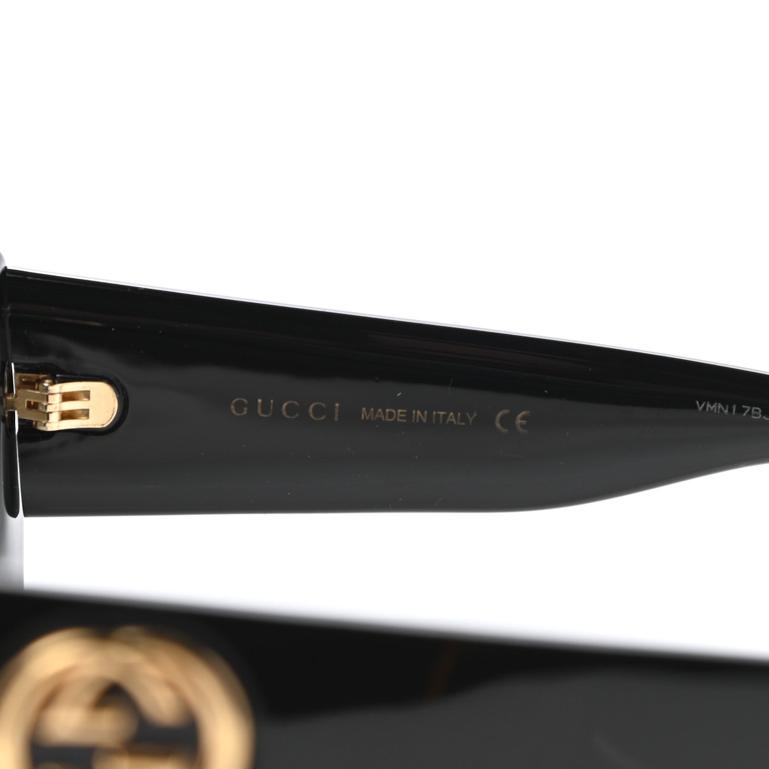 Gucci Acetate Square Frame Sunglasses GG0141S Black 5 of 5
