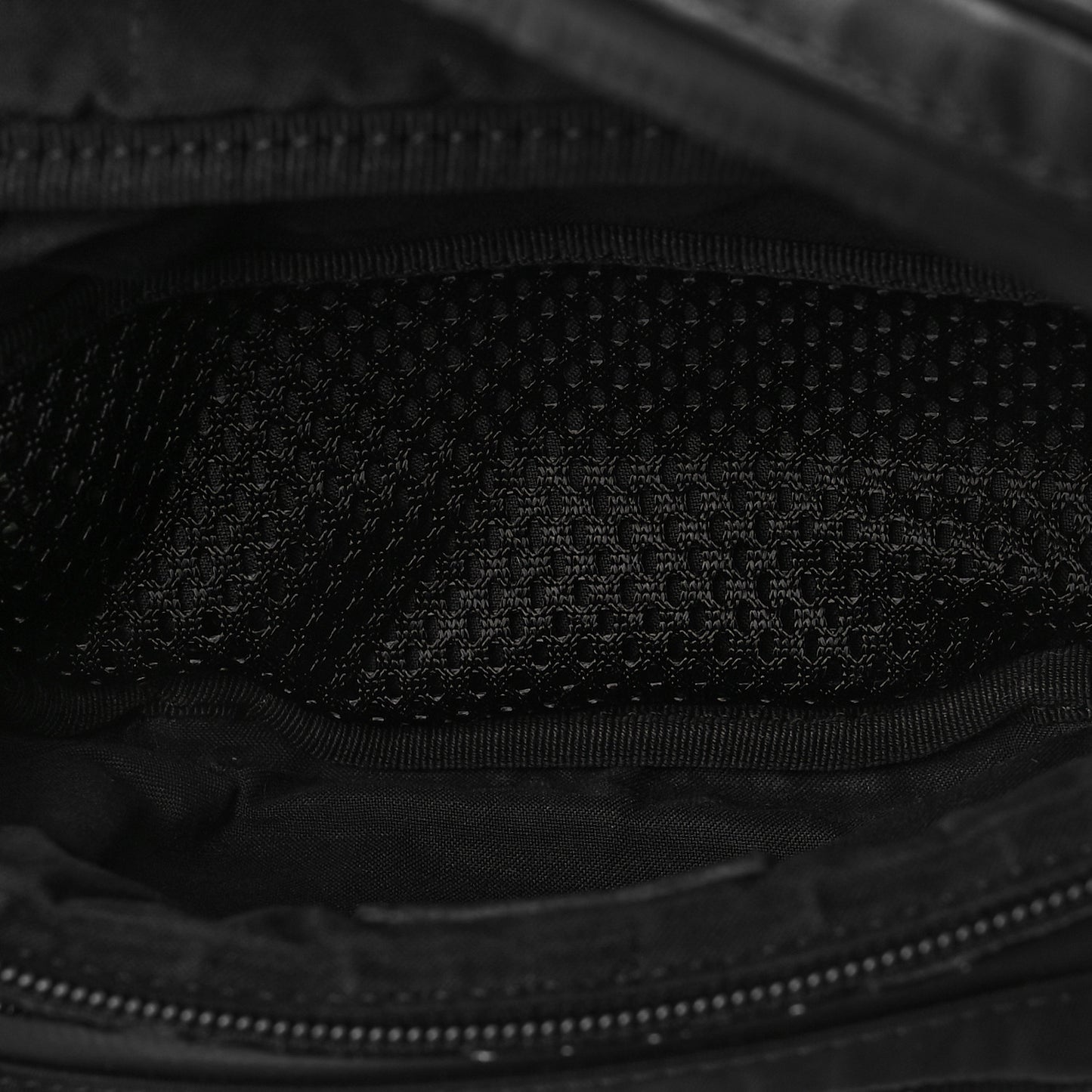 Neoprene Mesh Vitello Grace FF Pocket Belt Bag Black