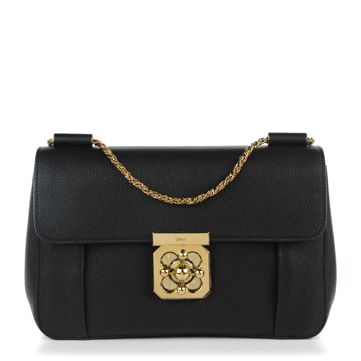 Chloe Calfskin Medium Elsie Shoulder Bag Black 1 of 9