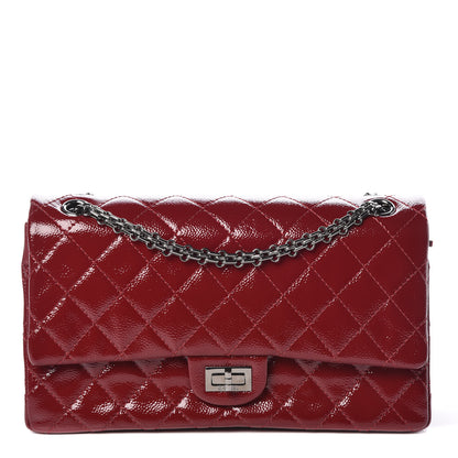 Chanel Patent Caviar Quilted 2.55 Reissue 226 Flap Burgundy 1 of 11