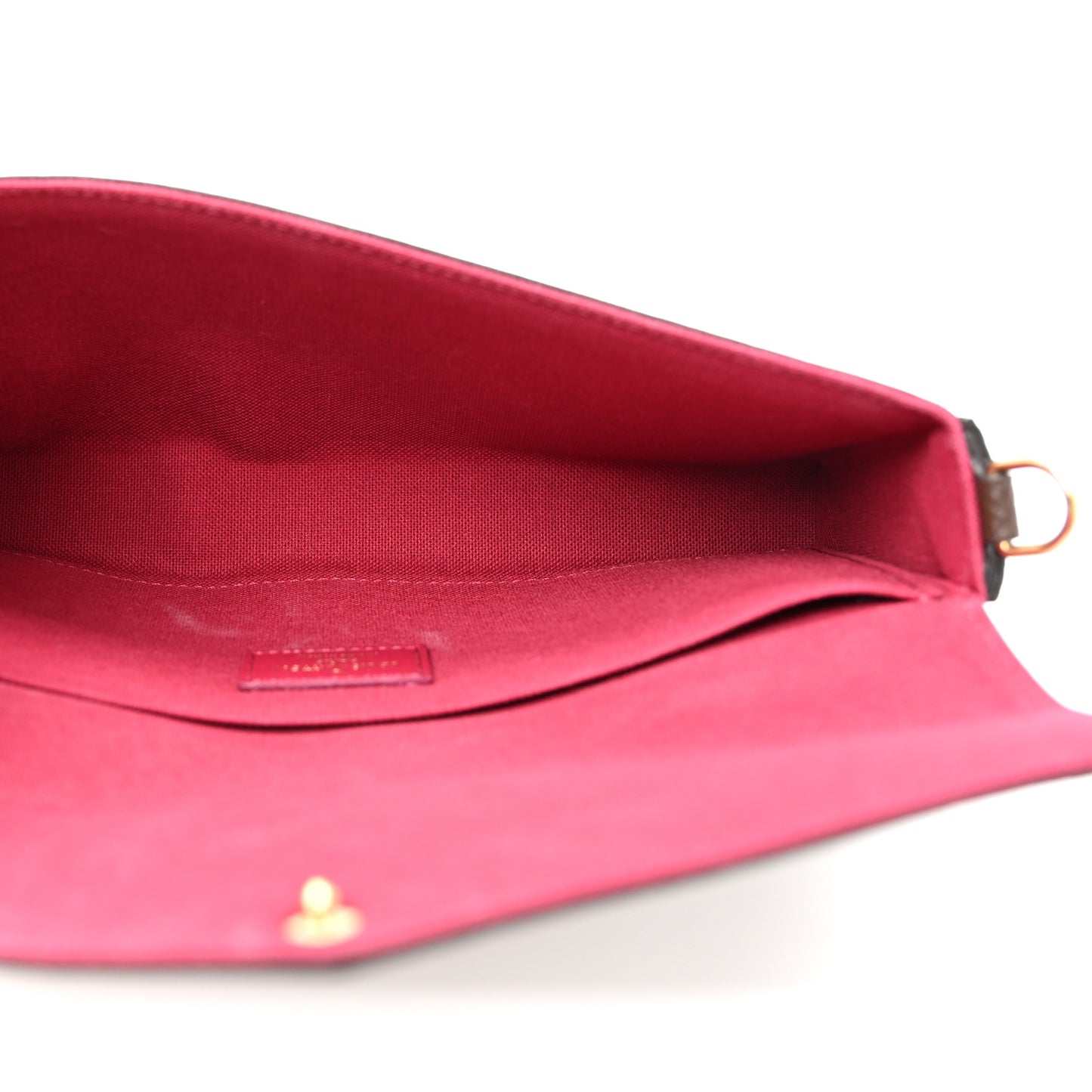 Monogram Pochette Felicie Chain Wallet Fuchsia