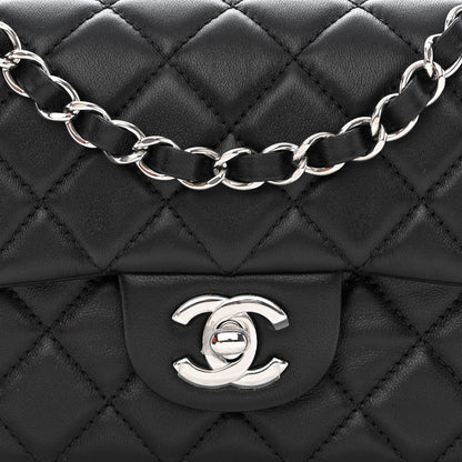Chanel Lambskin Quilted Mini Rectangular Flap Black 8 of 12