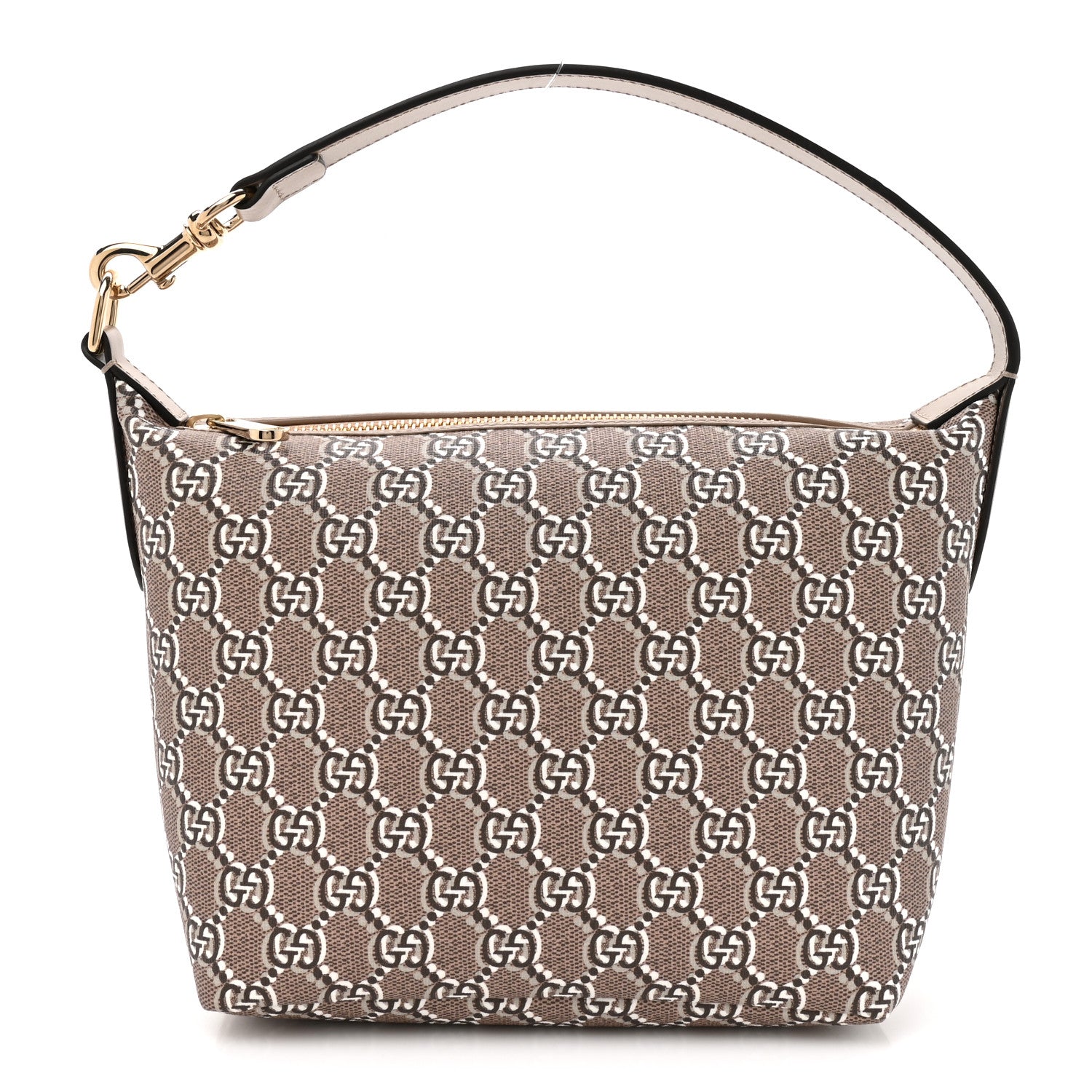Gucci GG Shadow Monogram Super Mini Ophidia Shoulder Bag Taupe 1 of 10