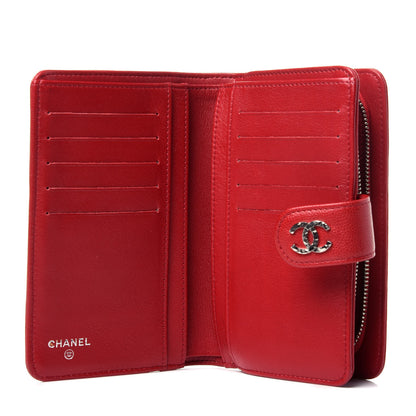 Chanel Caviar Sevruga Zip Pocket Wallet Red 5 of 11