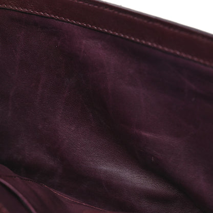 Gucci Snakeskin G Night Clutch  Burgundy Black 10 of 10