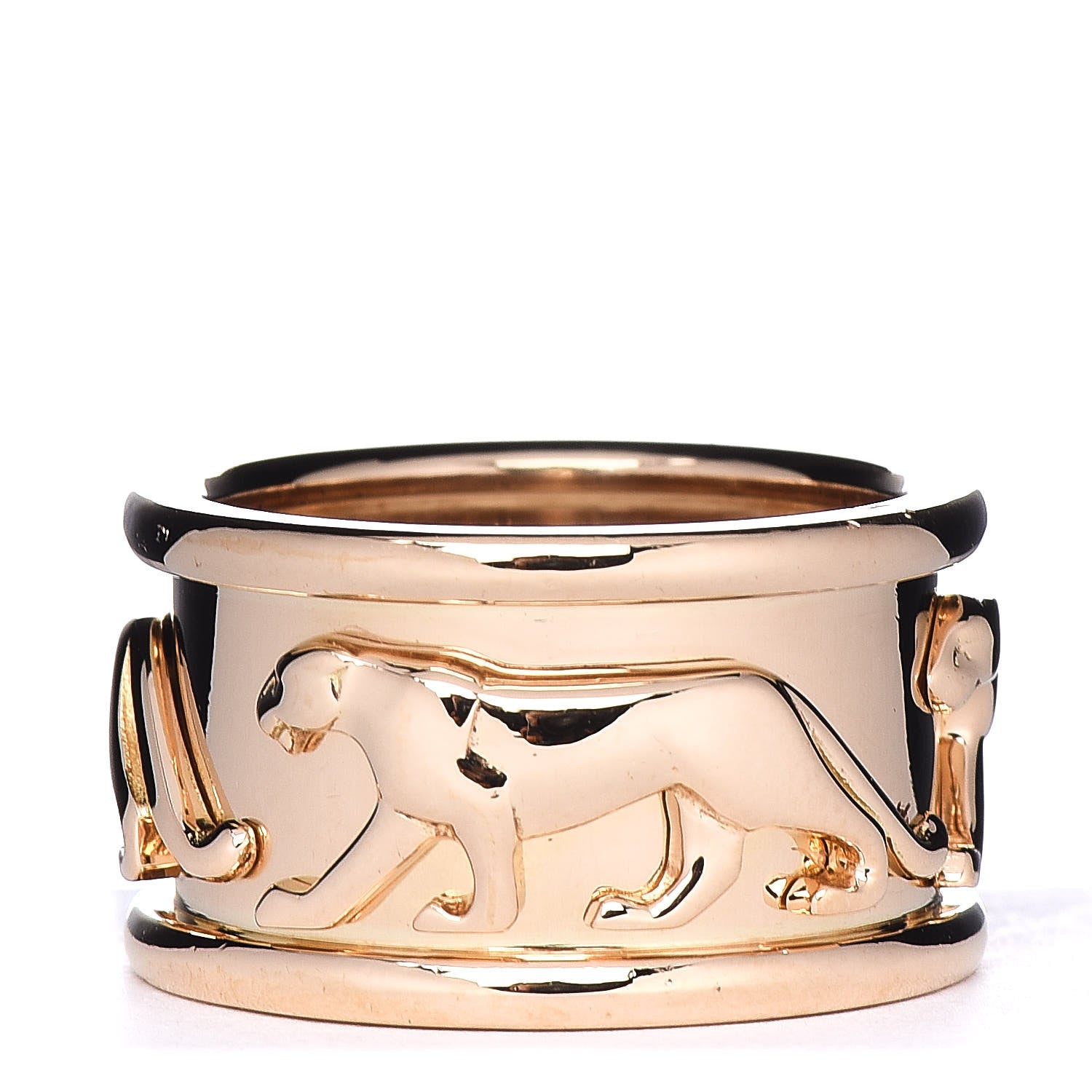 Cartier 18K Yellow Gold Panthere Band Ring 53 6.25 1 of 4