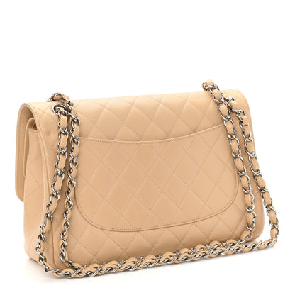 Chanel Caviar Quilted Jumbo Double Flap Beige Clair 3 of 10