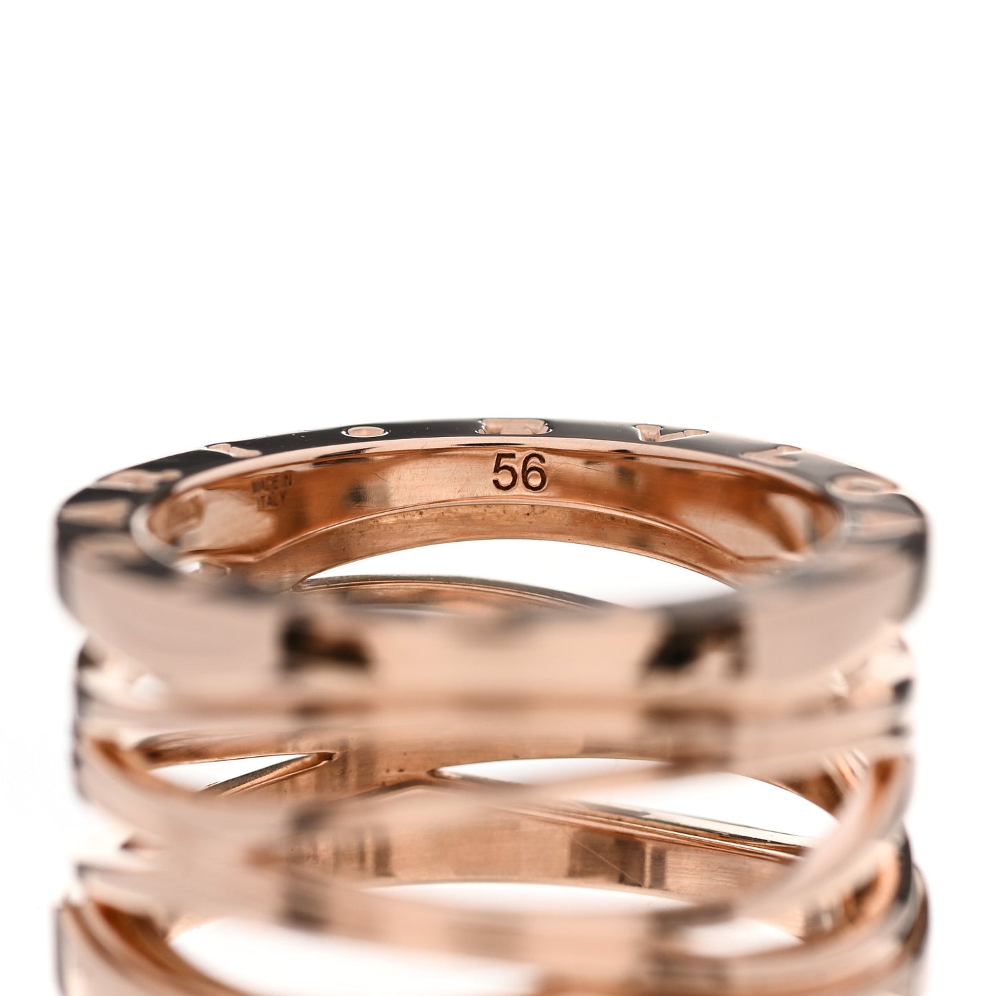 18K Rose Gold B.Zero1 Legend Four-Band Ring 55 7.25