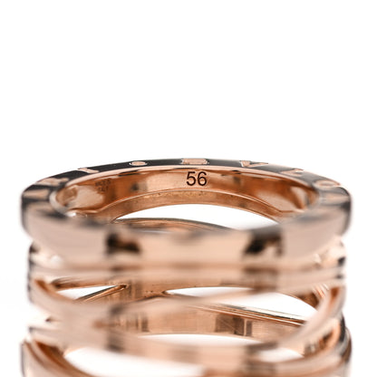 Bulgari 18K Rose Gold B.Zero1 Legend Four-Band Ring 55 7.25 6 of 8