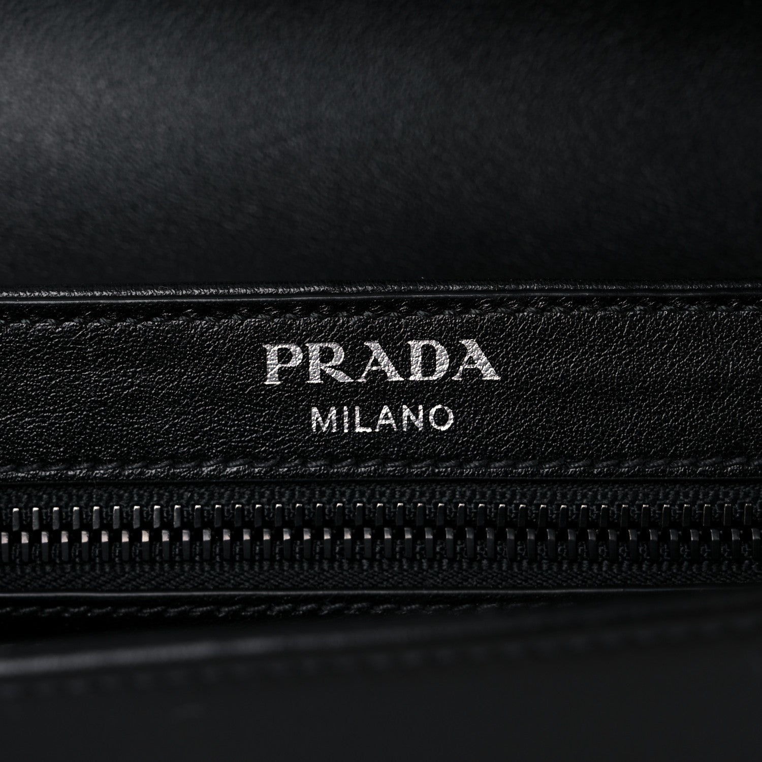 Prada Glace Calfskin Studded Crossbody Black 6 of 9