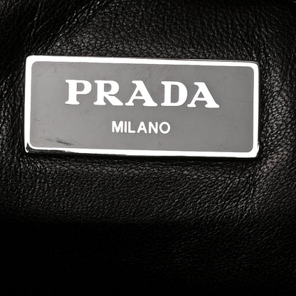 Prada Nappa Bomber North South Tote Black 6 of 9