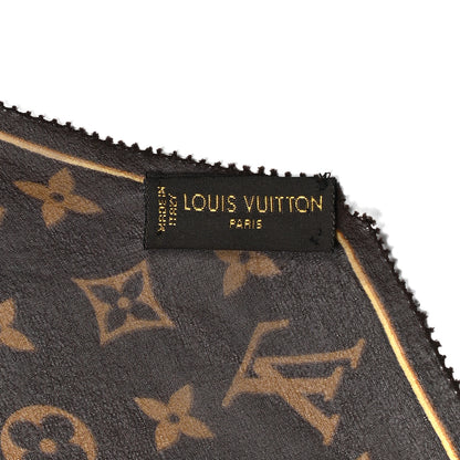 Louis Vuitton Silk Crepe Leopard Monogram Scarf 3 of 4