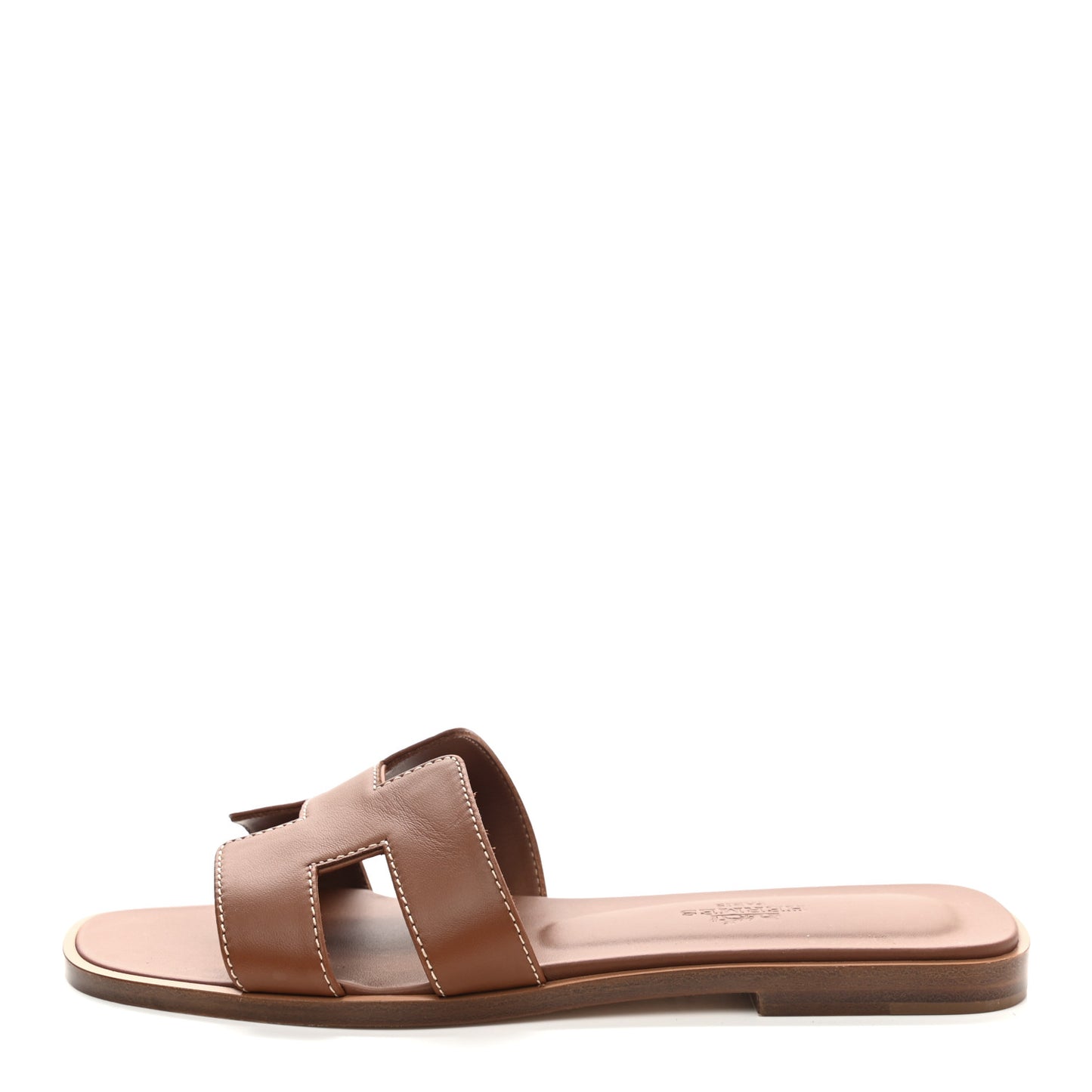 Box Calfskin Oran Sandals 35 Gold