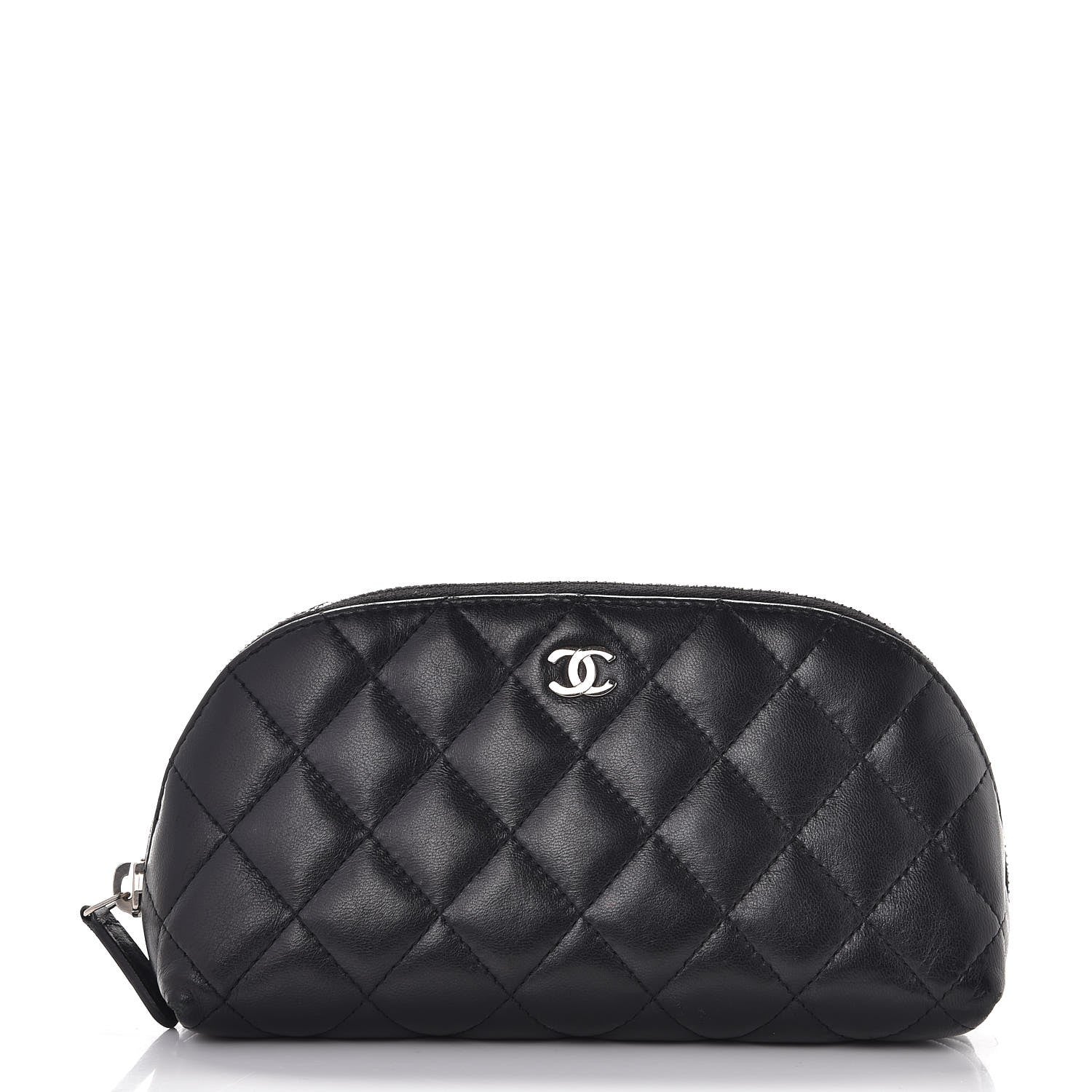 Chanel Lambskin Quilted Cosmetic Case Black 1 of 8