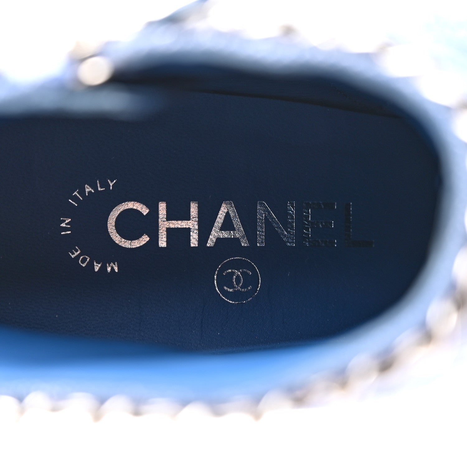 Chanel Denim Grosgrain Cap Toe Short Boots 40 Blue 9 of 9