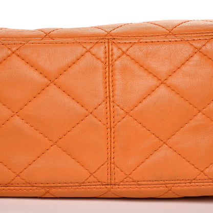 Chanel Lambskin Tortoise Drawstring Tote Orange 13 of 14