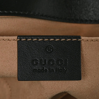 Gucci Calfskin Matelasse Mini GG Marmont Shoulder Bag Black 6 of 8