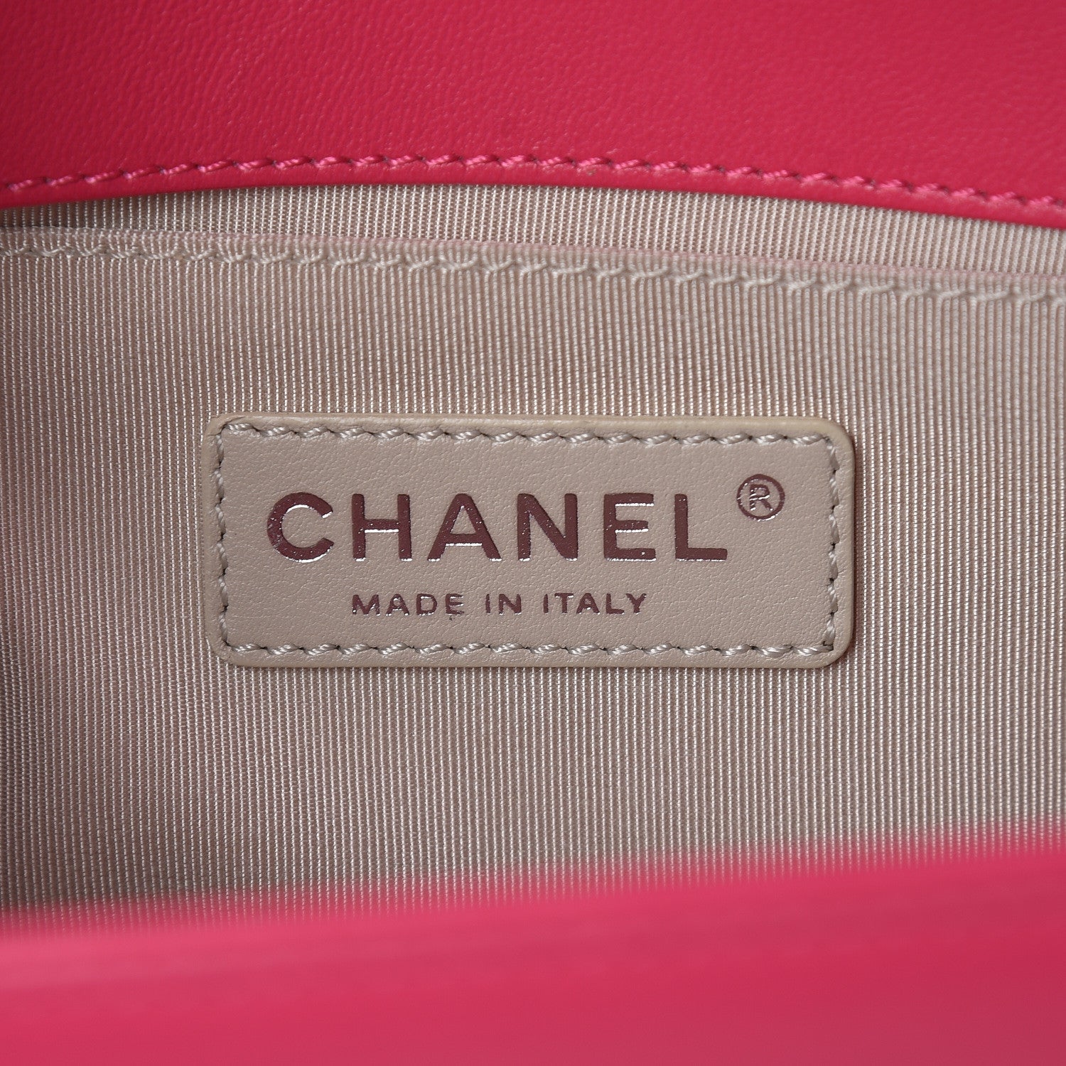 Chanel Lambskin Quilted Medium Boy Flap Dark Pink 6 of 11