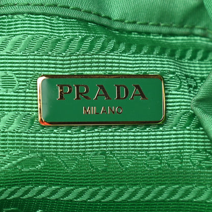 Prada Re-Nylon Saffiano Mini Bucket Crossbody Bag Menta 6 of 9