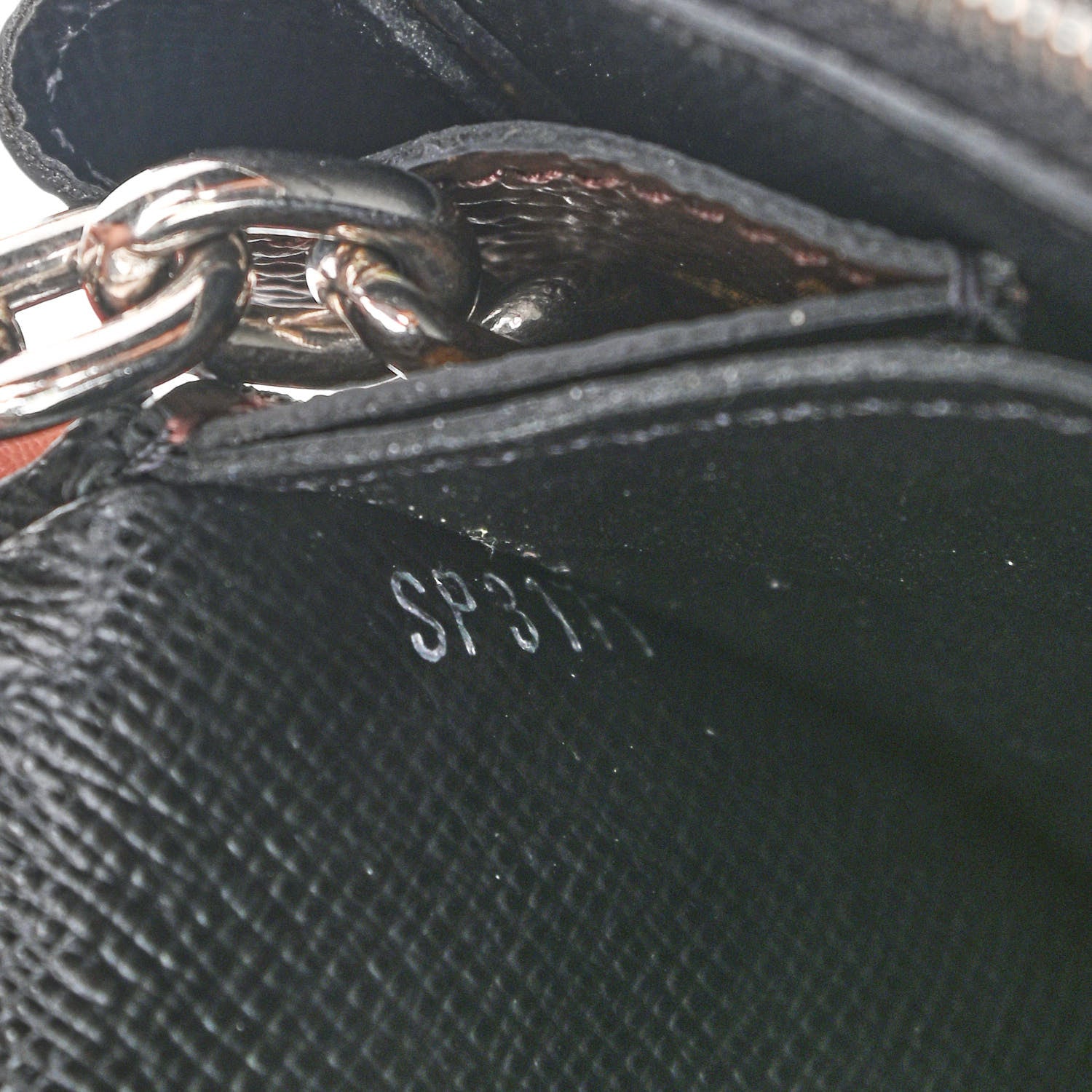 Louis Vuitton Monogram Kabuki Chain Wallet Black 7 of 11