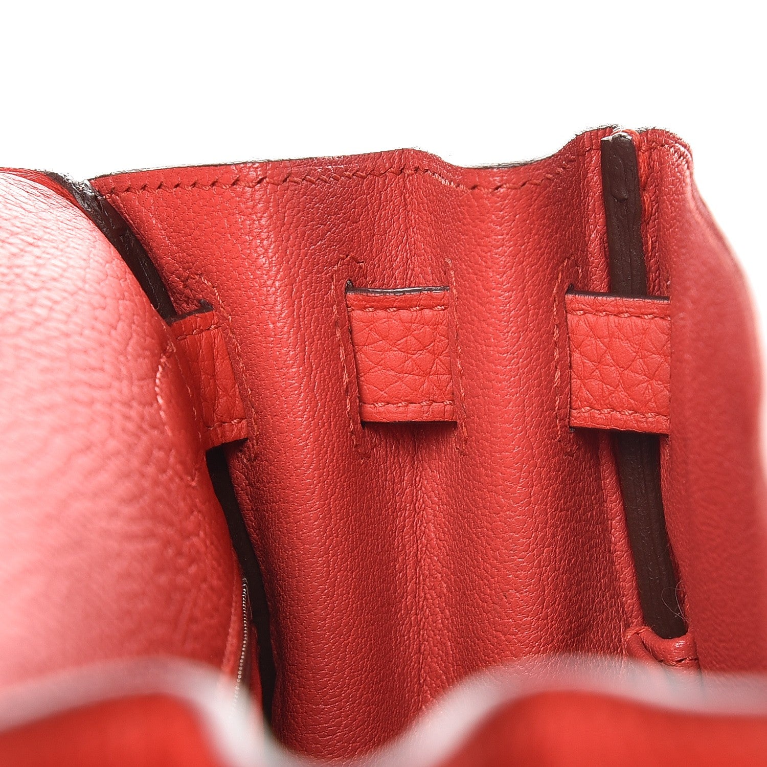 Hermes Taurillon Clemence Kelly Retourne 28 Rouge Tomate 14 of 37