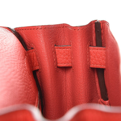 Hermes Taurillon Clemence Kelly Retourne 28 Rouge Tomate 14 of 37