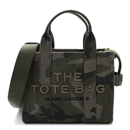 Marc Jacobs Canvas Camouflage Small The Tote Bag Khaki 1 of 11