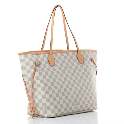 Louis Vuitton Damier Azur Neo Neverfull MM Rose Ballerine 3 of 11