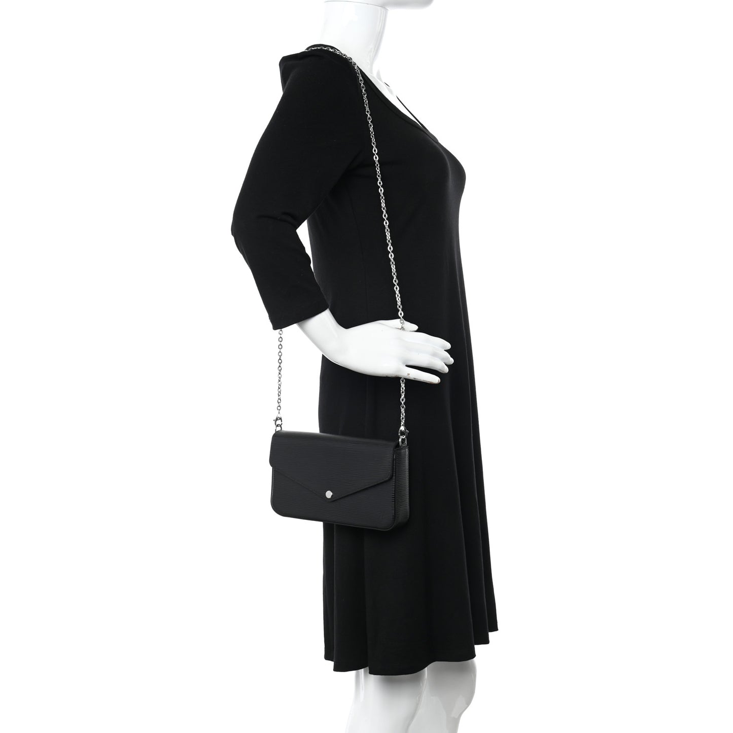 Epi Pochette Felicie Black