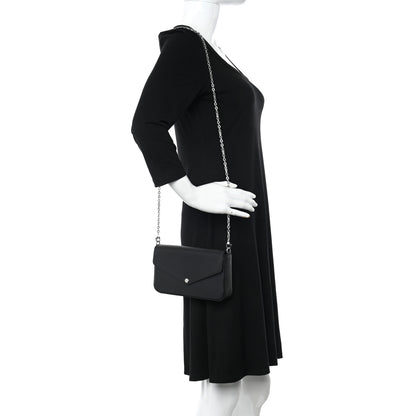 Louis Vuitton Epi Pochette Felicie Black 2 of 10