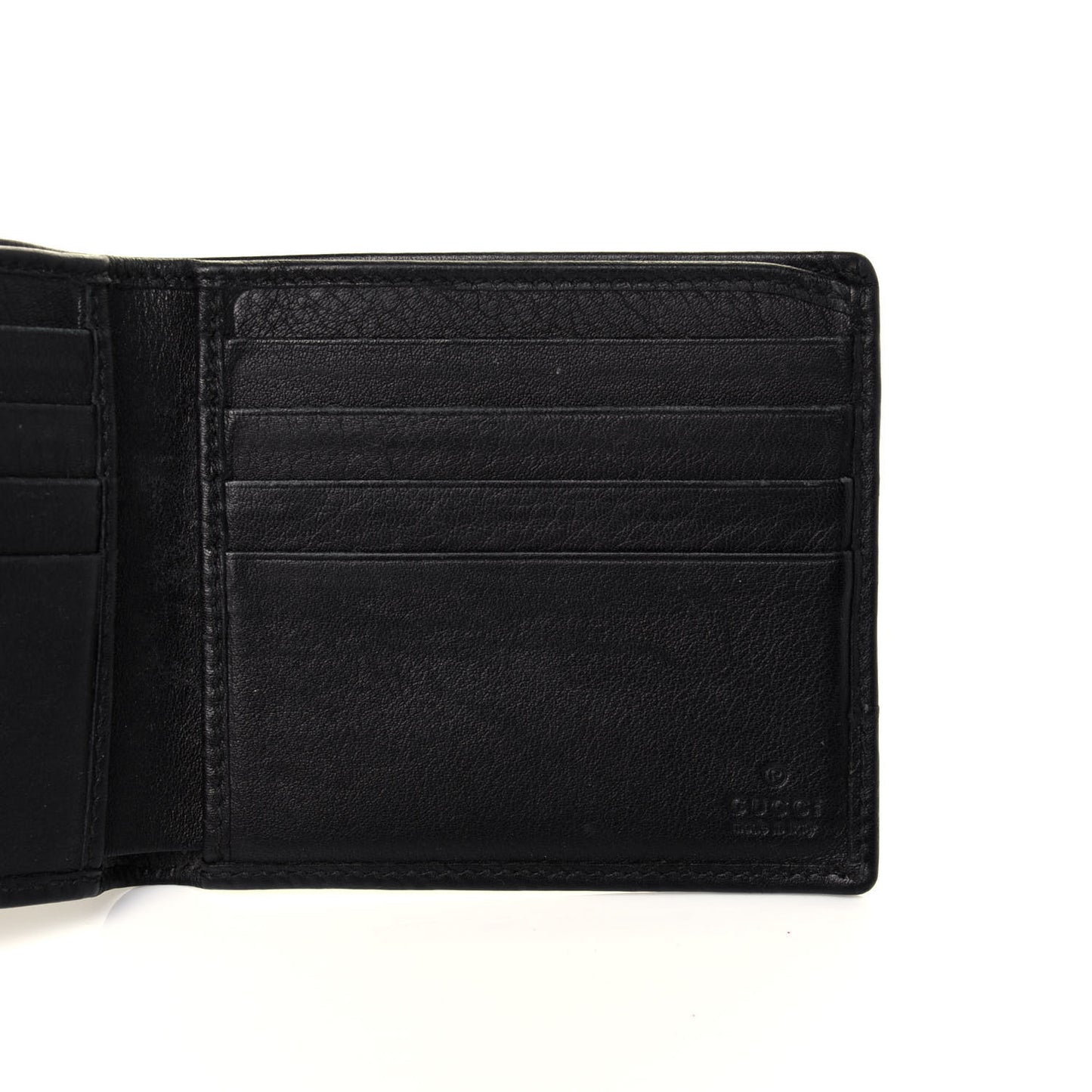 Guccissima Calfskin Bi-Fold Wallet Black