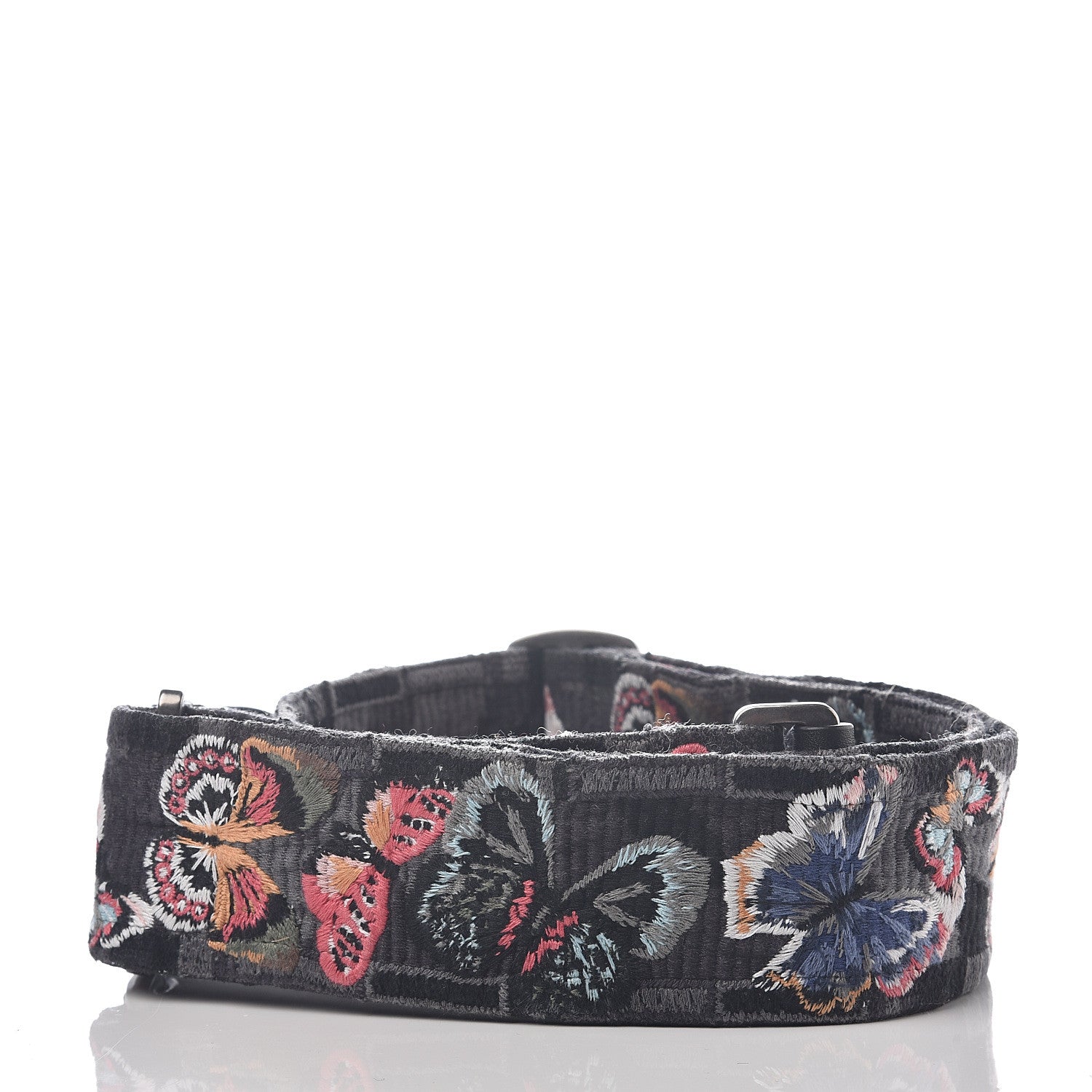 Valentino Garavani Canvas Camubutterfly Rockstud Guitar Strap Multicolor 2 of 3