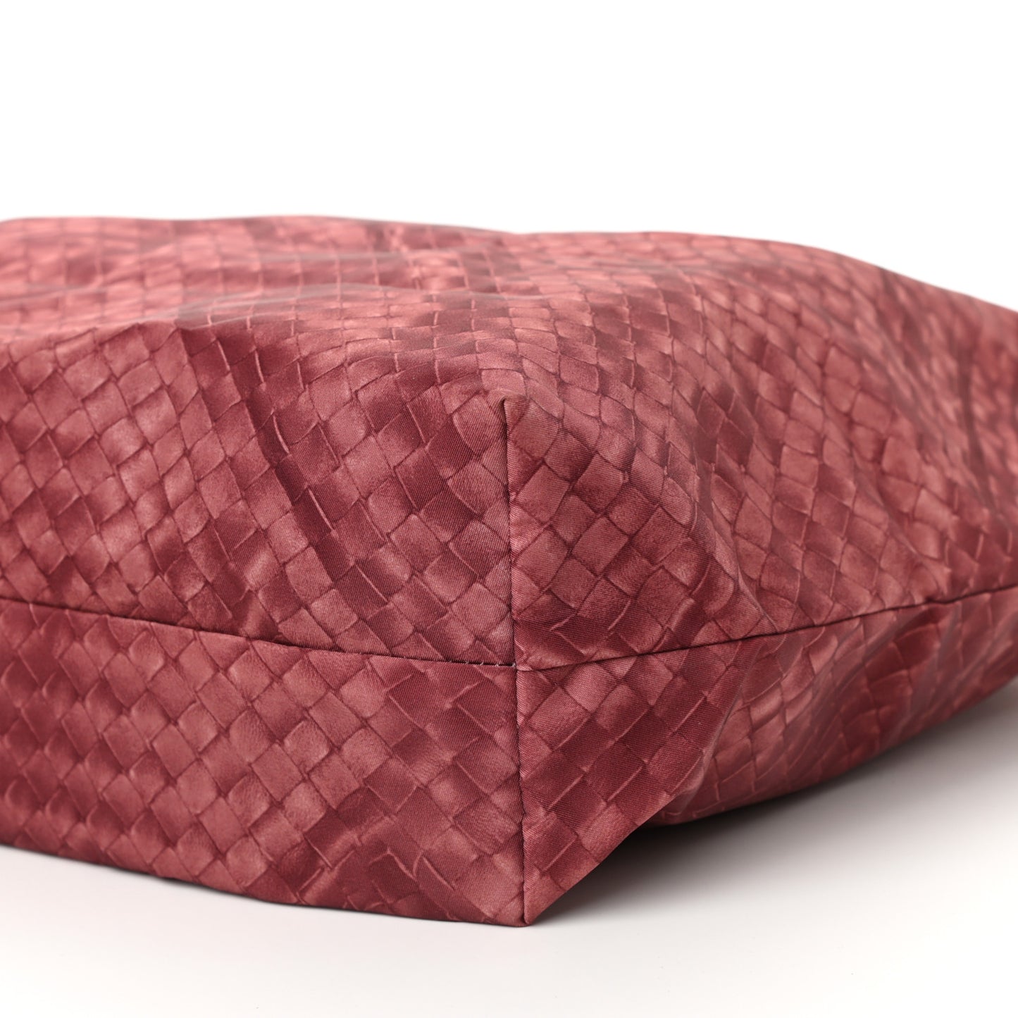 Nylon Large Intrecciolusion Tote Corallo