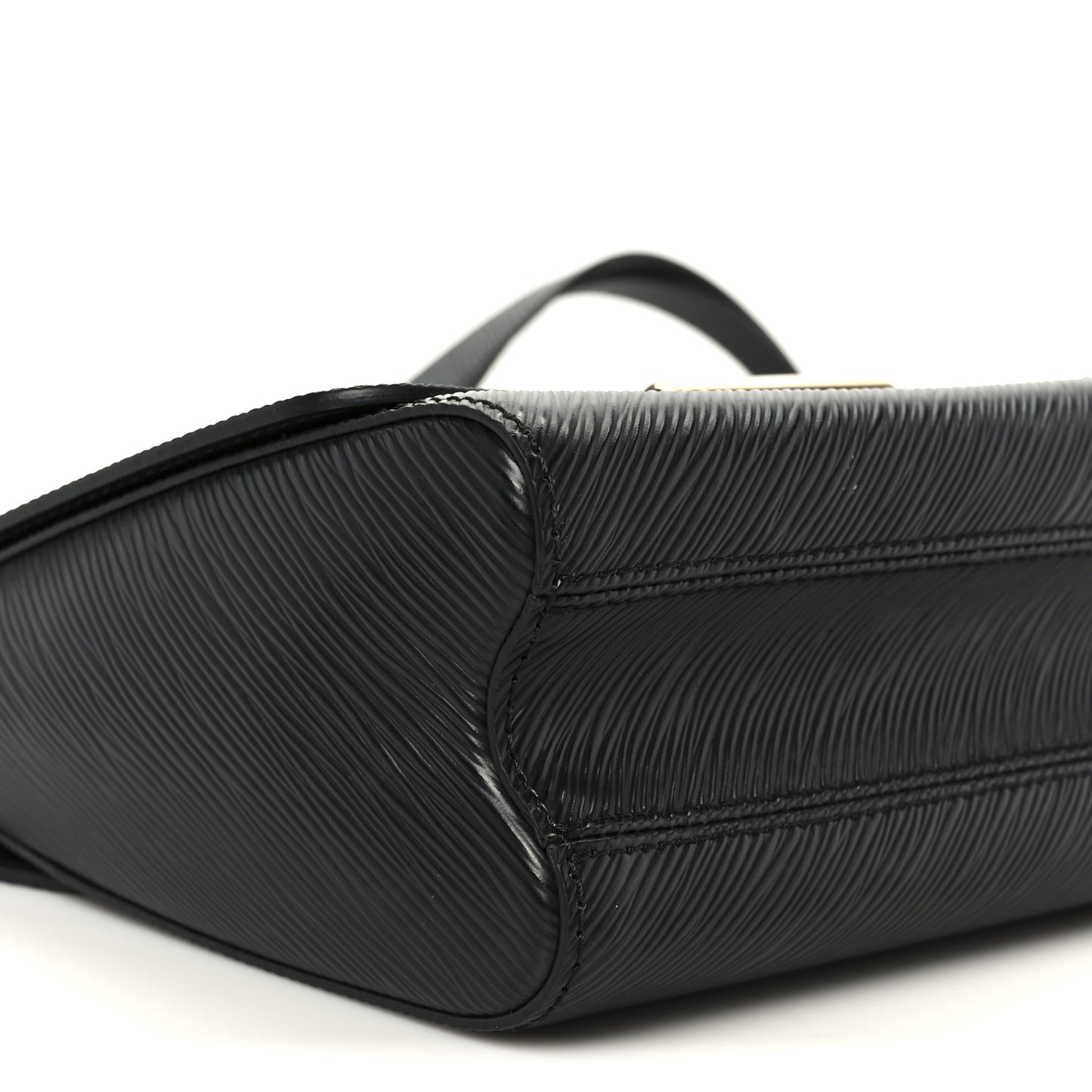 Epi Twist Braided Strap Shoulder Bag MM Black