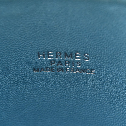 Hermes Taurillon Clemence Bolide 35 Bleu Jean 6 of 24