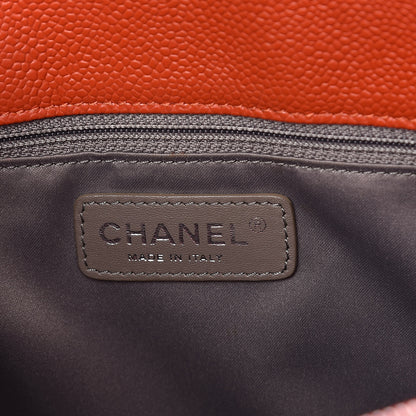 Chanel Caviar Quilted Grand Shopping Tote GST Orange 6 of 18