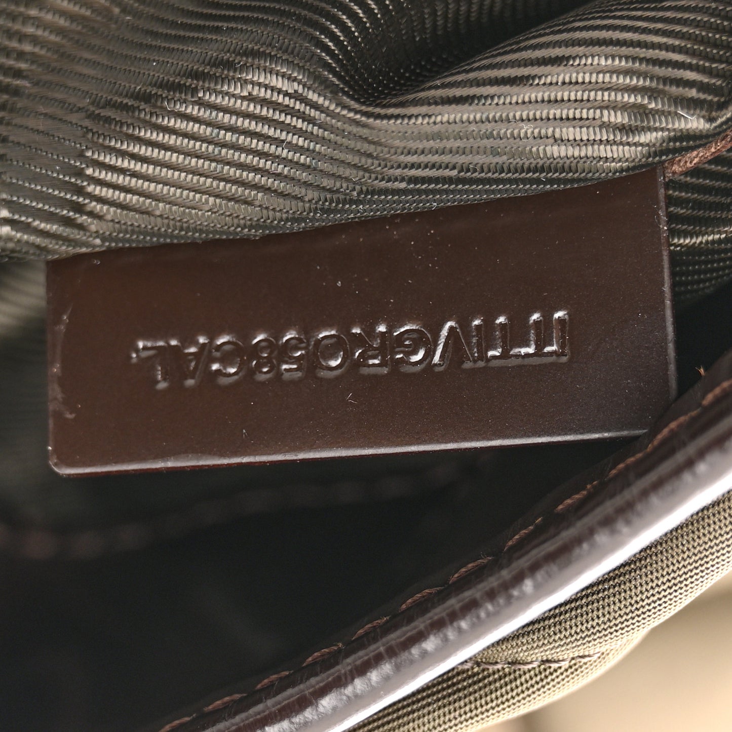 Nylon Glazed Calfskin Quilted Brook Hobo Dark Brown