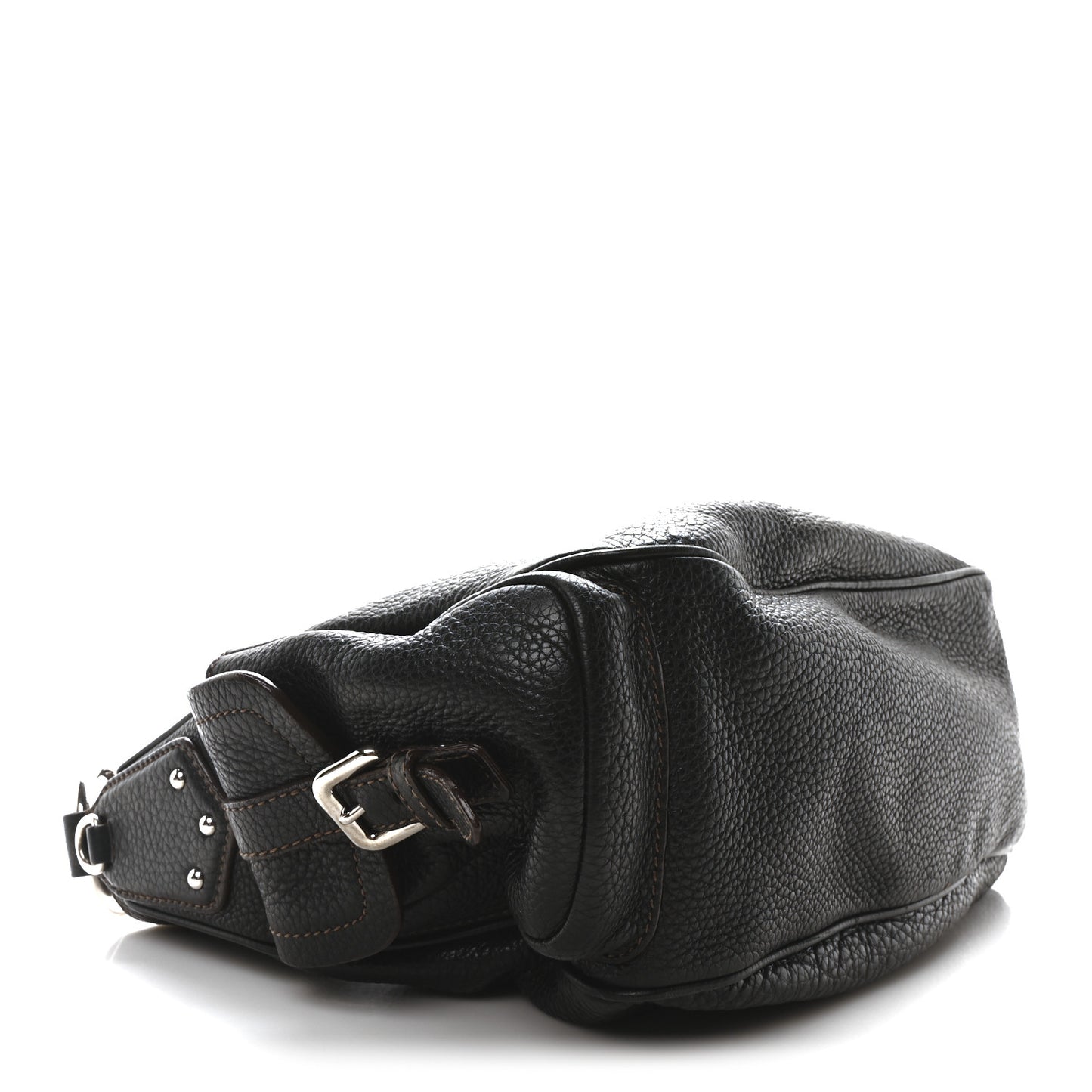 Vitello Daino Side Pocket Tote Black