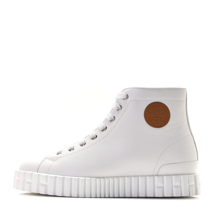 Hermes Calfskin Womens Climb Sneakers 38.5 White 1 of 9