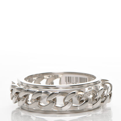 Chanel Lucite CC Chain Bangle Silver 3 of 4