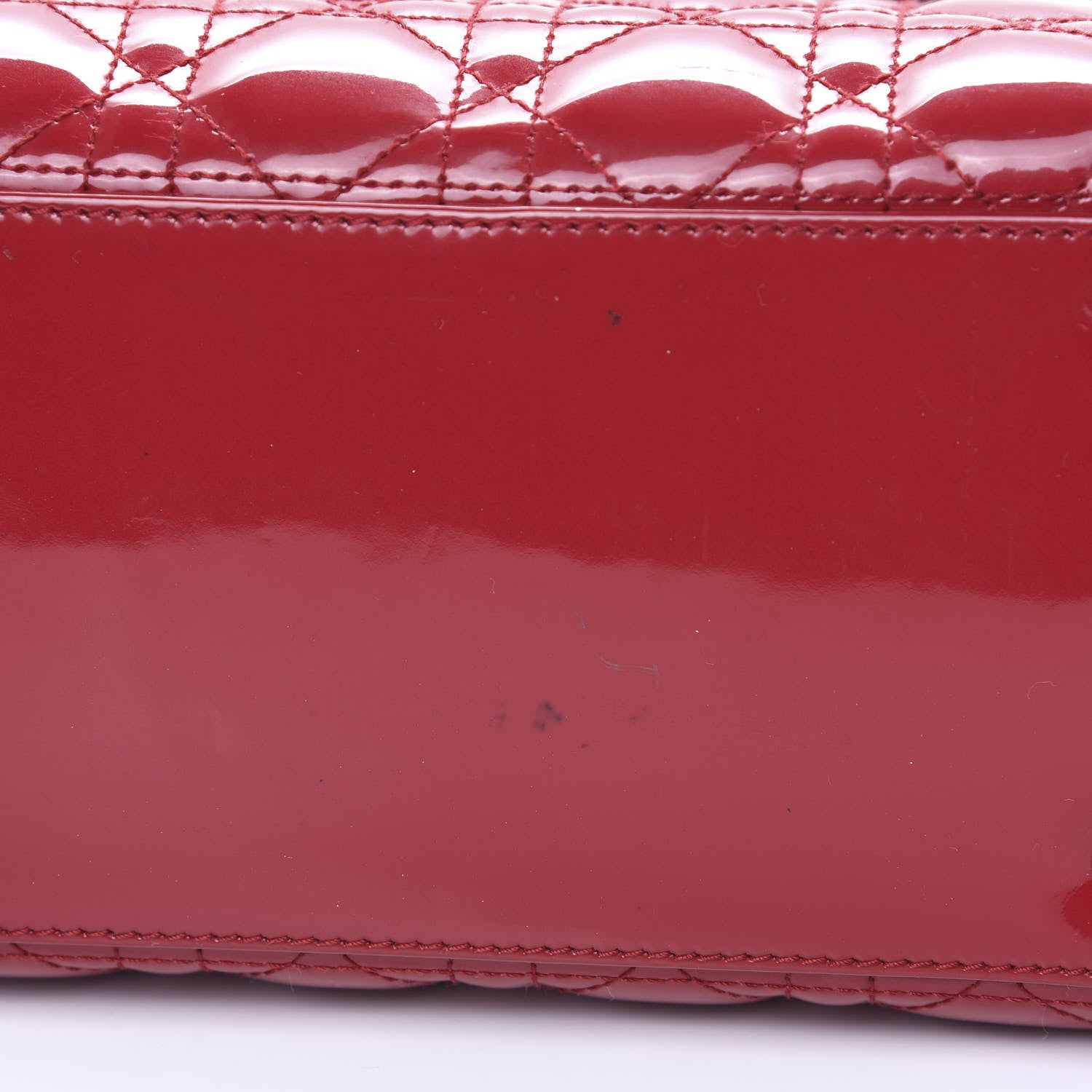 Christian Dior Patent Cannage Medium Lady Dior Red 12 of 12