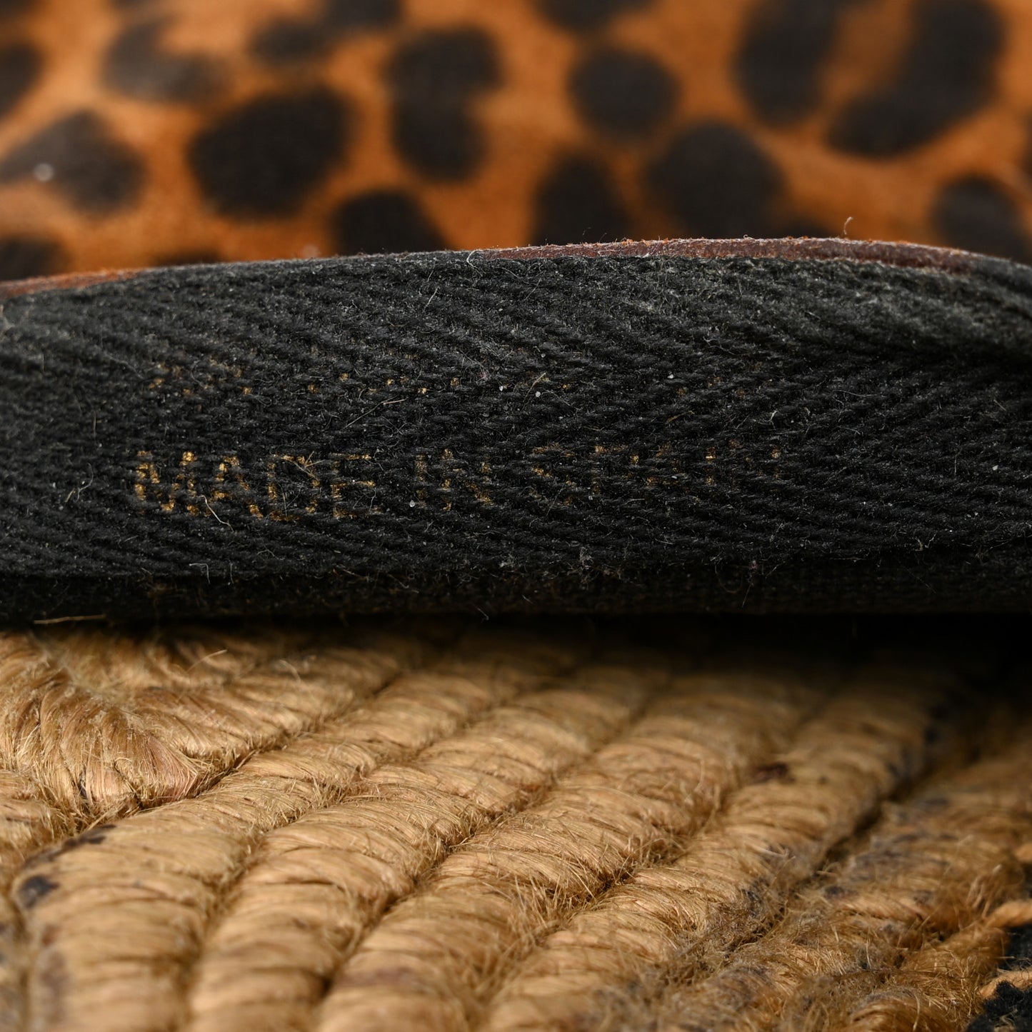 Suede Leopard Print Espadrilles 39