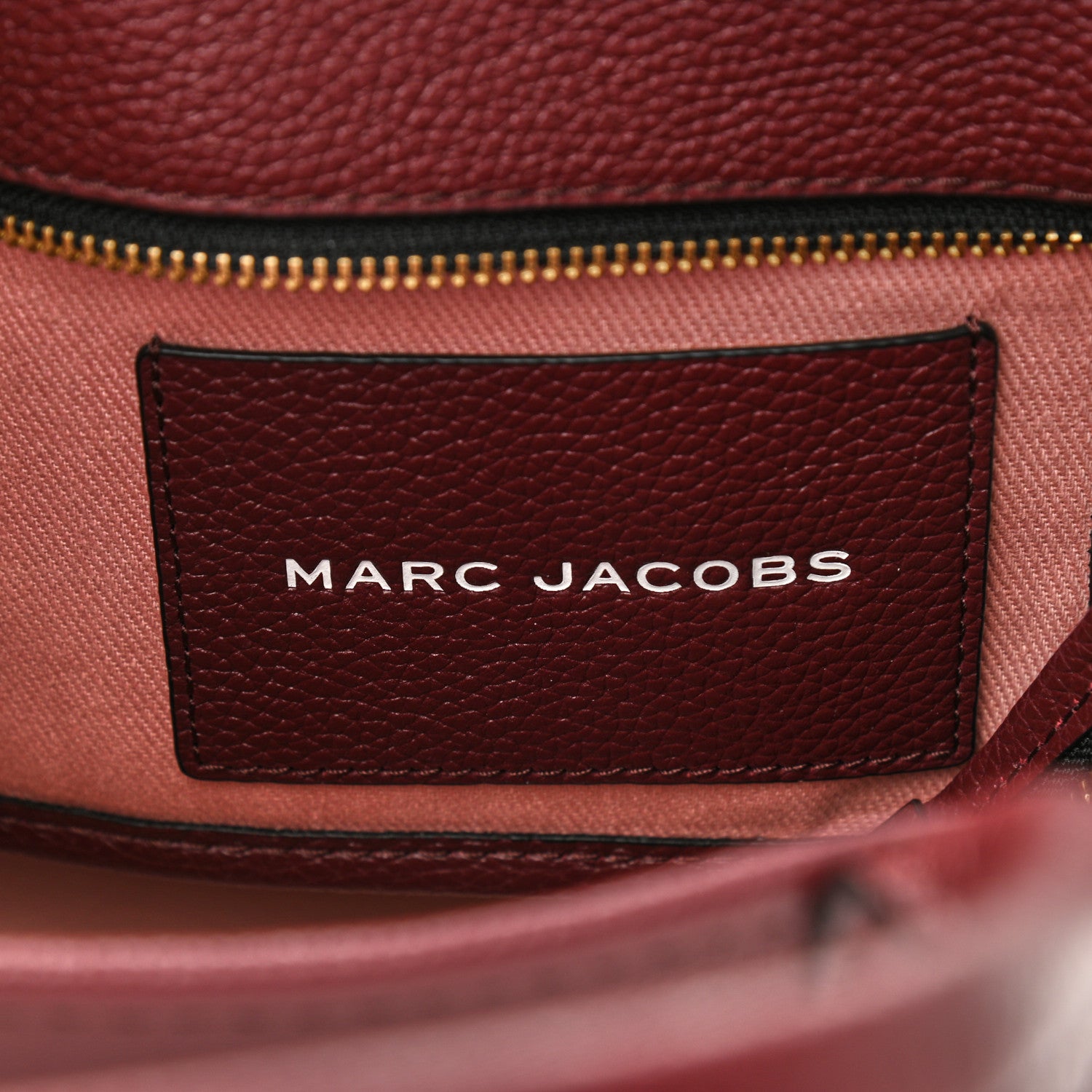 Marc Jacobs Grained Calfskin Small The Tote Bag Burgundy 6 of 12
