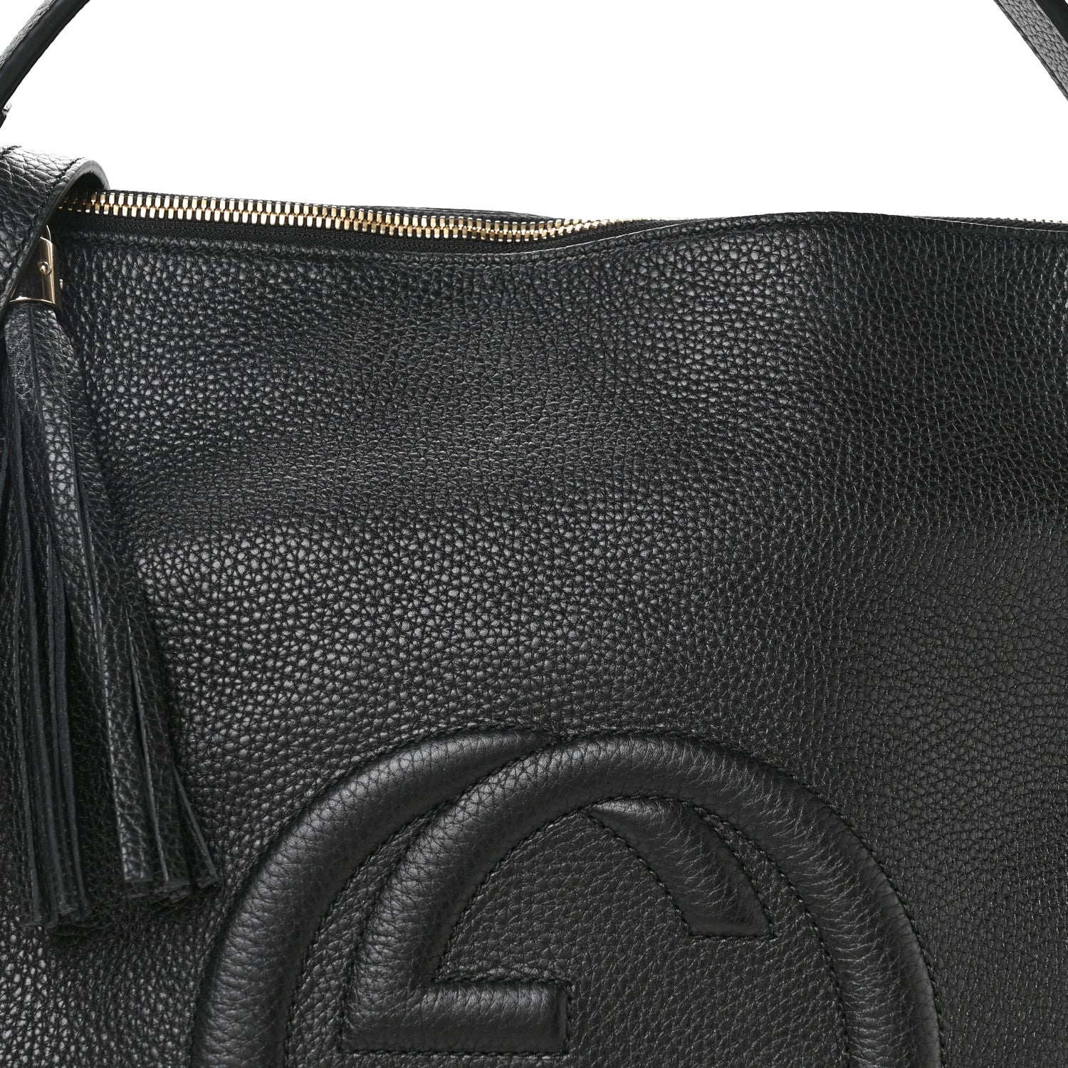 Gucci Pebbled Calfskin Large Soho Hobo Black 8 of 10