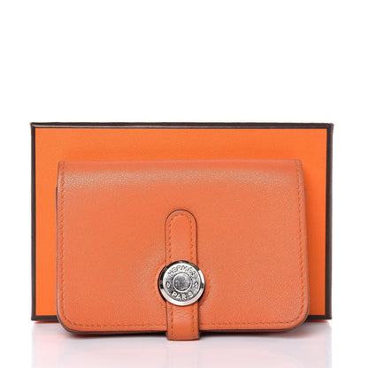 Hermes Swift Dogon Card Case Key Holder Orange 8 of 8
