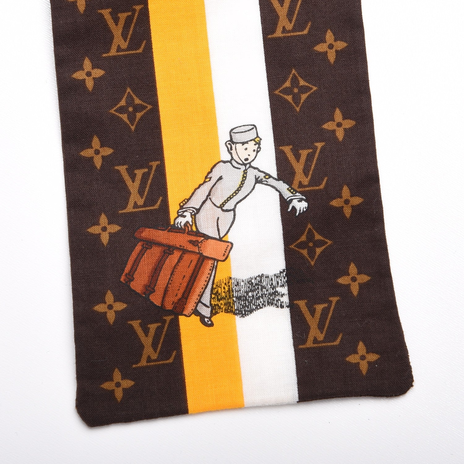 Louis Vuitton Cotton Monogram Groom Bandeau Scarf 3 of 4