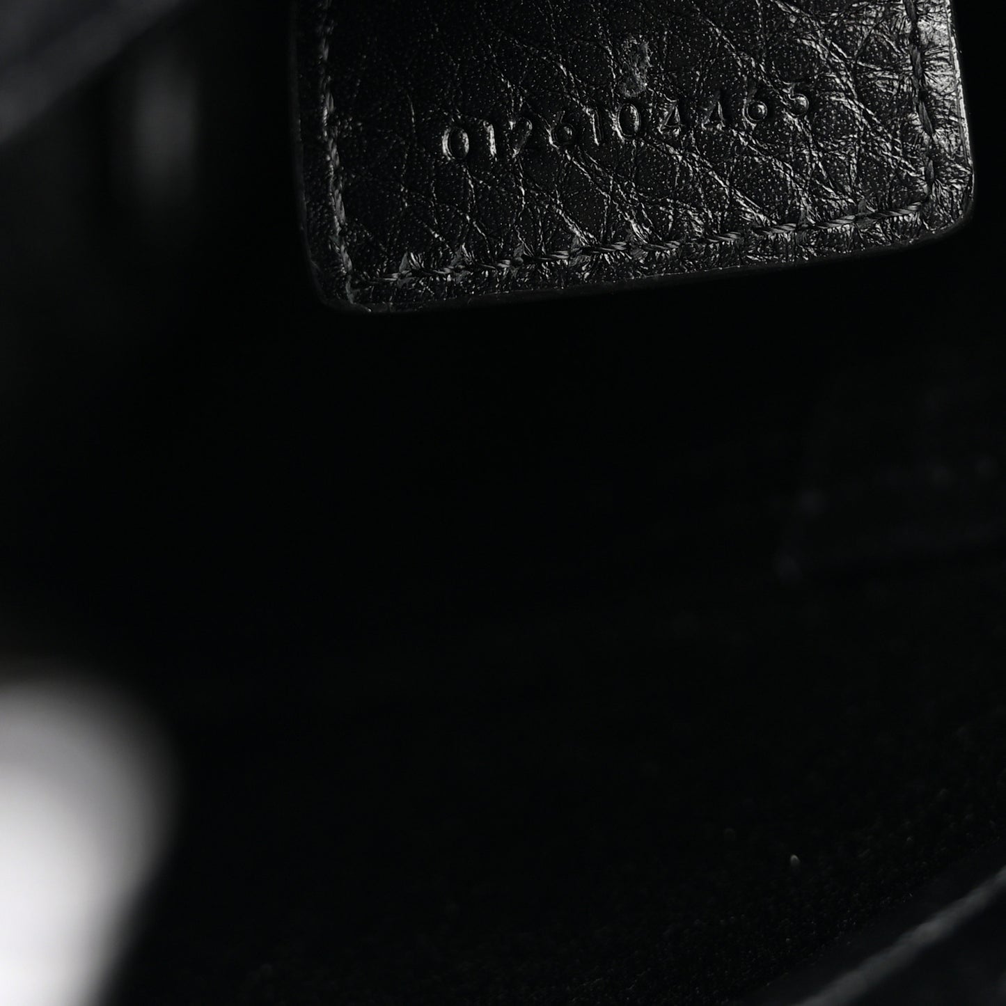Grained Calfskin Small Spin Tote Black