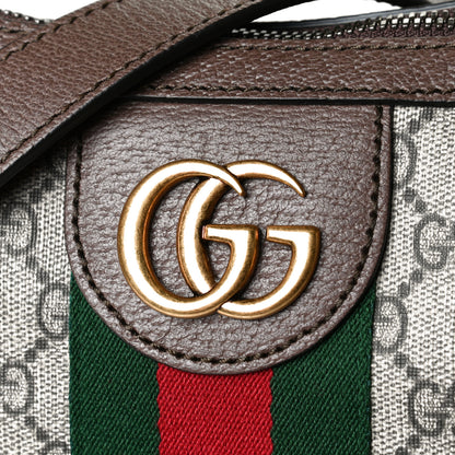 Gucci GG Supreme Monogram Web Small Ophidia Half Moon Hobo Brown 10 of 12