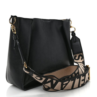 Stella McCartney Eco Alter Nappa Perforated Logo Mini Crossbody Black 3 of 10
