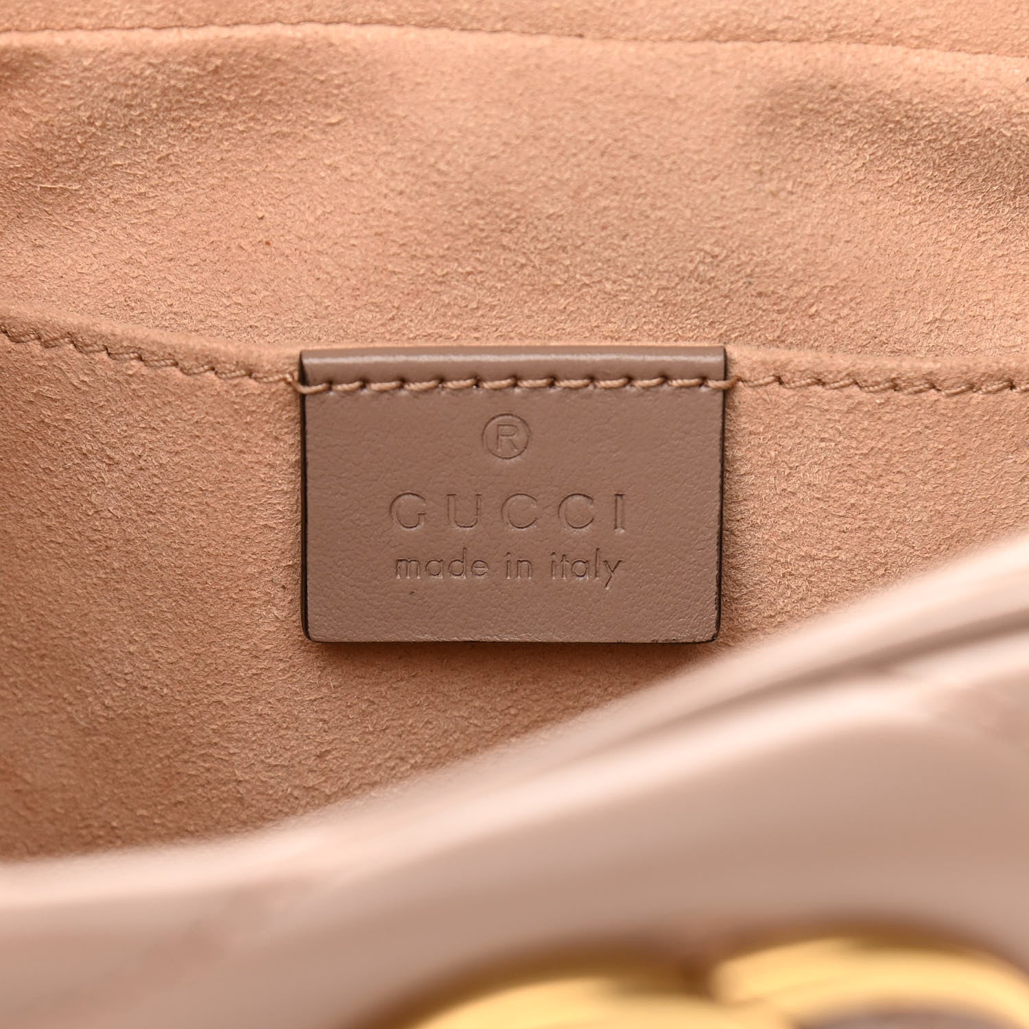 Gucci Calfskin Matelasse Small GG Marmont Chain Shoulder Bag Porcelain Rose 6 of 11